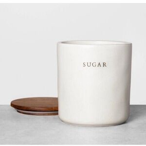 Hearth & Hand Magnolia Stoneware Sugar Canister Joanna Gaines Kitchen Storage